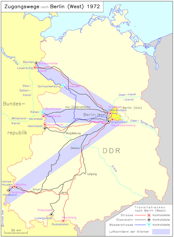 Zugangswege nach Berlin (West) (1972)